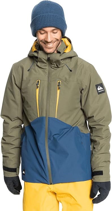 Quiksilver Men's Mission Plus Snow Jacket  Color Saddle Size M