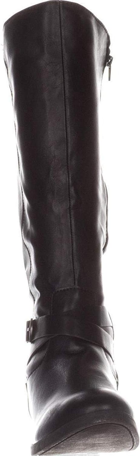 Style & Co Women's Madixe Wide-Calf Riding Boots  Color Black Size 7M