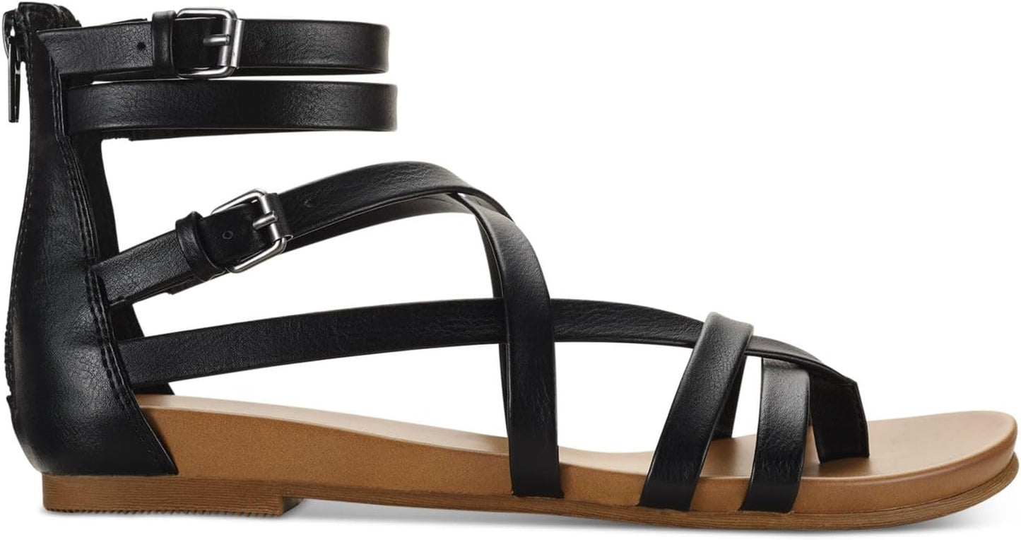 Style & Co Women's Chelseaa Gladiator Flat Sandals  Color Black Size 7M