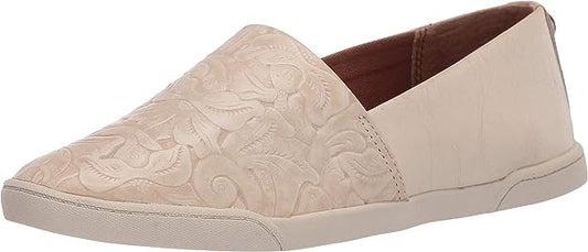 Patricia Nash Designs LOLA Leather Flats  Color Ivory Size 6.5M