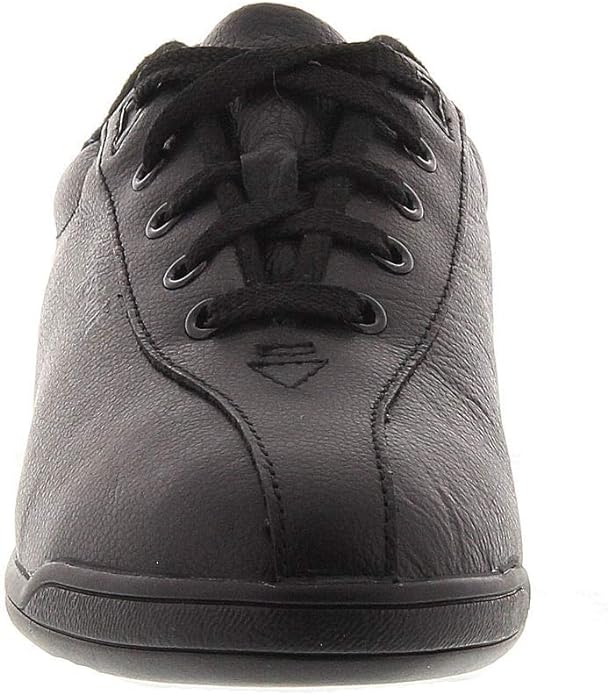 Easy Spirit Women's Ap1 Casual Sneakers  Color Black Leather Size 6W