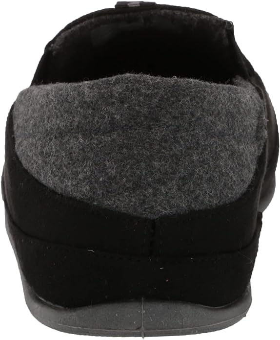 DEER STAGS Men's Slippersooz Campo Slippers  Color Black/Gray Size 10M