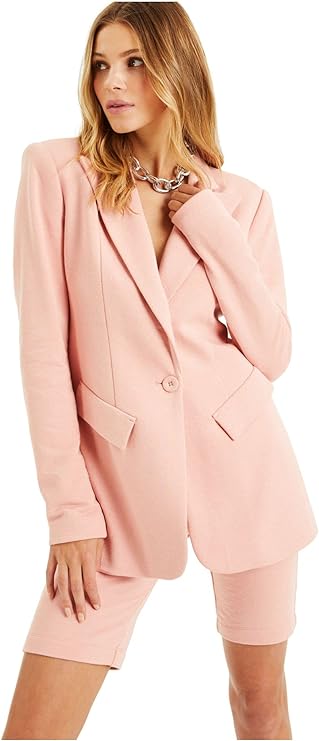 INC International Concepts Women's One-Button Blazer  Color Blush Size M