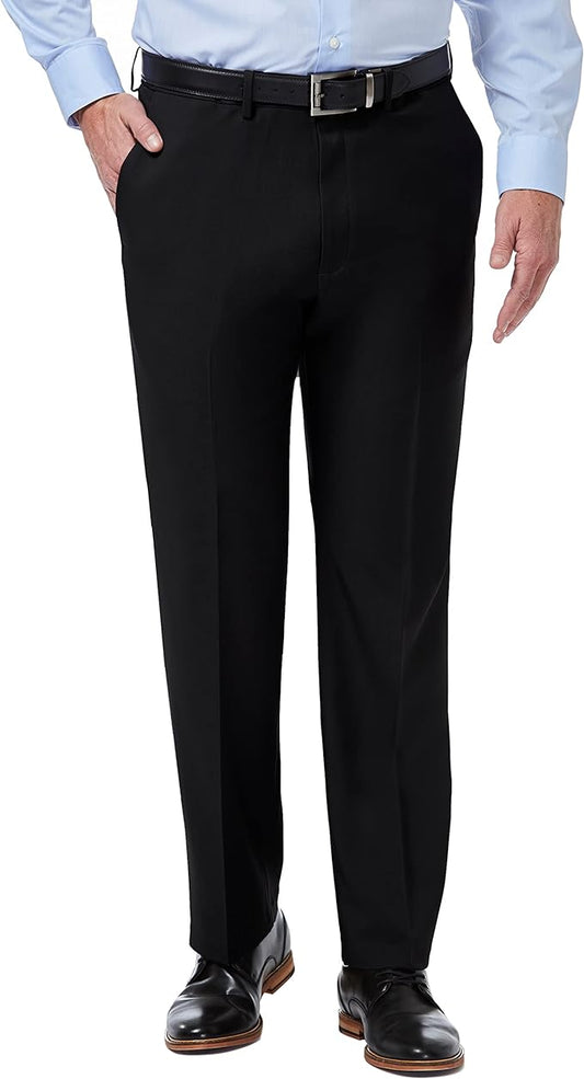 Haggar Classic-Fit Premium Comfort Stretch Dress Pants  Color Black W42xL30