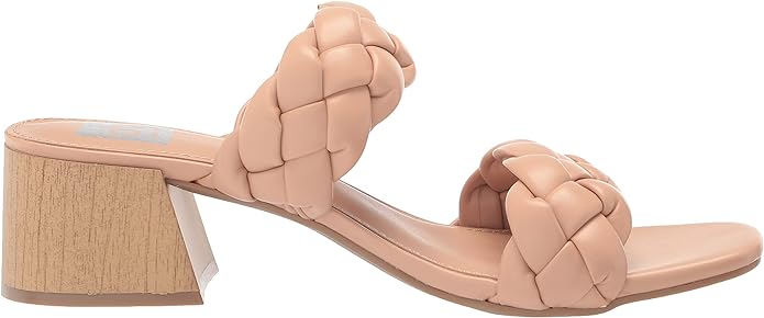 DV Dolce Vita Women's Stacey Plush Braided Sandals  Color Nude Size 6.5M