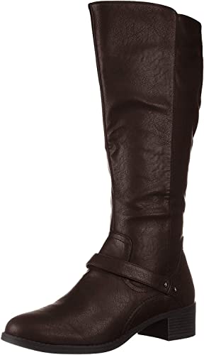 Easy Street Women's Jewel Plus Wide Mid Calf Boot  Color Brown Size 9.5M