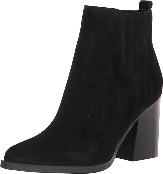 Marc Fisher Women's Matter Block Heel Ankle Boots  Color Black Suede Size 5.5M