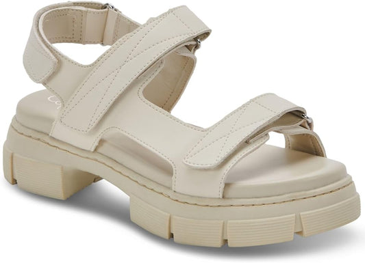 Aqua College Women's Hux Waterproof Open Toe Platform Sandals  Color Bone Size 11M