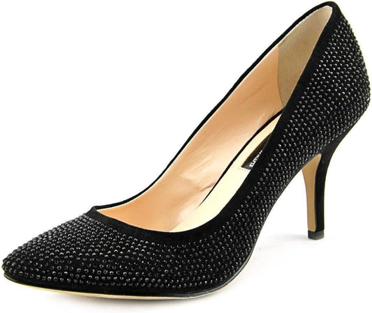 INC International Concepts Women's Zitah Pumps  Color Black Bling Size 9.5M