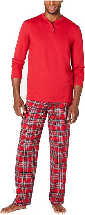 Family Pajamas Men's Mix It Brinkley Plaid Pajama Set  Color Brinkley Plaid Size S