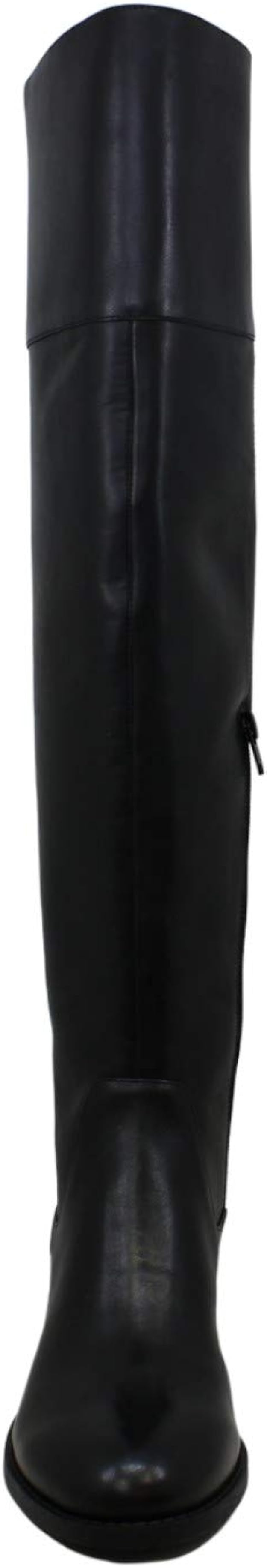 INC International Concepts Karmenn Leather Tall Over-The-Knee Boots  Color Black Size 6.5M