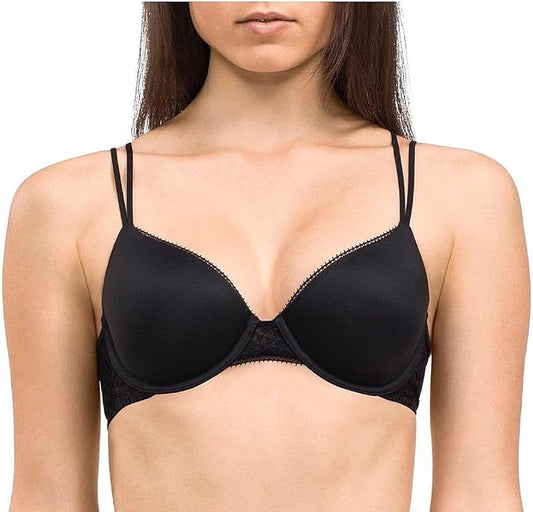 Calvin Klein Women's Perfectly Fit Lace Lined Full Coverage Bra  Color Black Size 34A