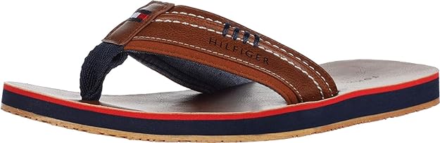 Tommy Hilfiger Men's Destino Flip-Flop Sandals   Color Brown Size 11