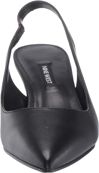 Nine West Women's Feliks Slingback Pump  Color Black Leather Size 10.5M