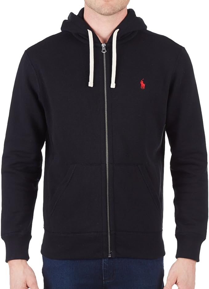 Polo Ralph Lauren Men's Signature Fleece Zip Hoodie  Color Polo Black Size 2XL