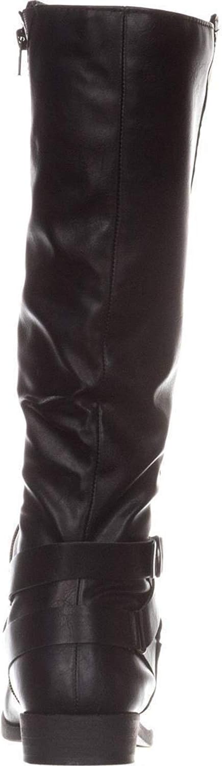 Style & Co Women's Madixe Wide-Calf Riding Boots  Color Black Size 7M