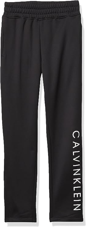 Calvin Klein Boys' Performance Fleece Jogger Sweatpants  Color Black Size S (7/8)