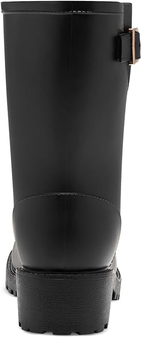 Style & Co Women's Millyy Rubber Adjustable Rain Boots  Color Black Size 7M