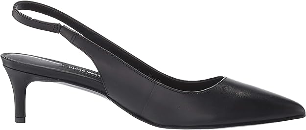 Nine West Women's Feliks Slingback Pump  Color Black Leather Size 10.5M