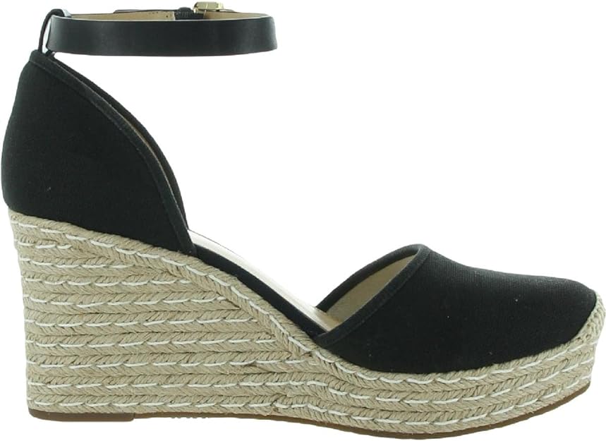 Michael Kors Women's Kendrick Espadrille Wedge Sandal  Color Black Size 9.5M