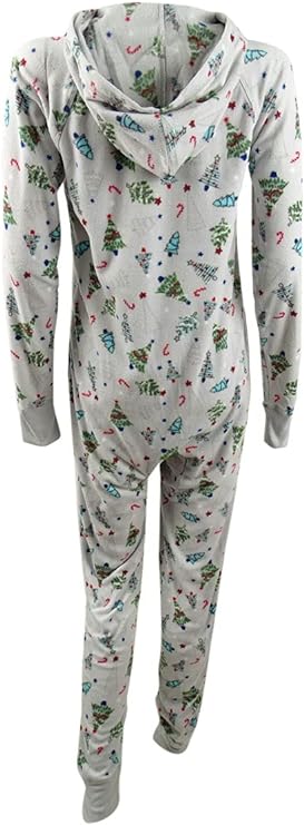 Family Pajamas Women's 1-Pc Tree-Print Pajama  Color Festive Trees Size XS