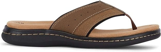 Dockers Men's Laguna Flip-Flop Sandals  Color Dark Tan Size 11M