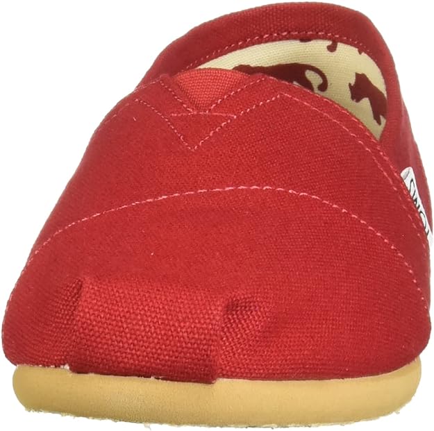 TOMS Women's Classic Canvas Slip-On Shoe  Color Red Size 6M