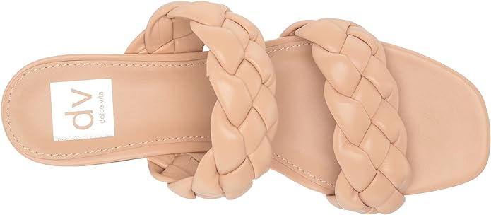 DV Dolce Vita Women's Stacey Plush Braided Sandals  Color Nude Size 6.5M