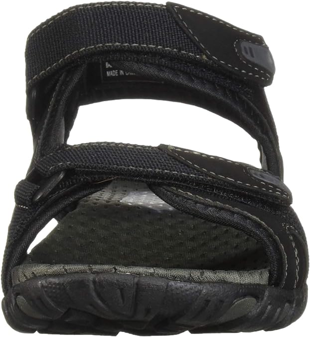 Nunn Bush Men's Rio Bravo Three-Strap River Sandals  Color Black Size 8W