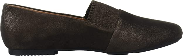 Gentle Souls by Kenneth Cole Women's Eugene Ruffle Slipper Loafer  Color Bronze Size 7.5M