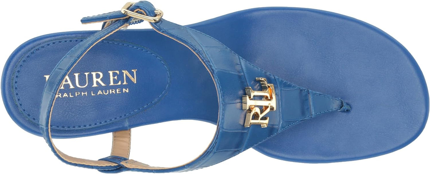 Lauren Ralph Lauren Women's Westcott II Dress Sandal Pumps  Color Blue Saturn Size 8.5M