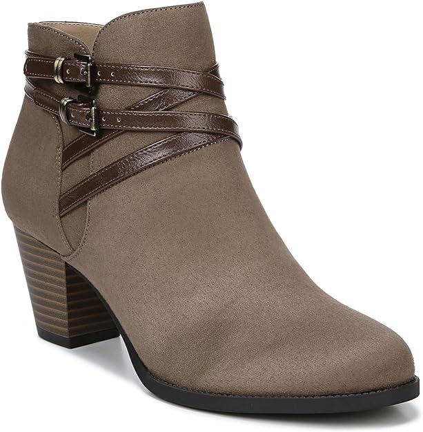 LifeStride Women's Jezebel Booties  Color Tan Size 8.5M