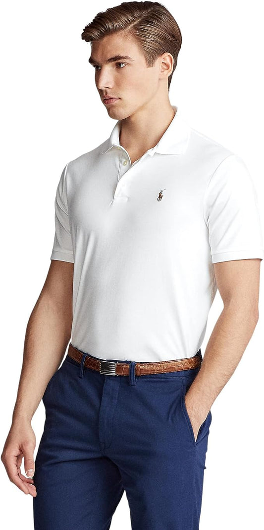 Polo Ralph Lauren Men's Classic-Fit Soft Cotton Polo Shirt  Color White Size XS