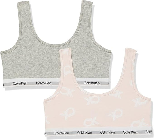 Calvin Klein Girls Bralette Set, 2 Piece  Color Assorted Size S (6/6X)