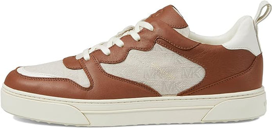 Michael Kors Men's Baxter Mixed-Media Sneakers  Color Natural Size 9