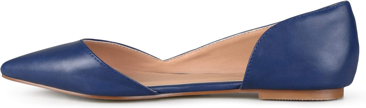 Journee Collection Women's Cortni Flats  Color Blue Size 6.5W