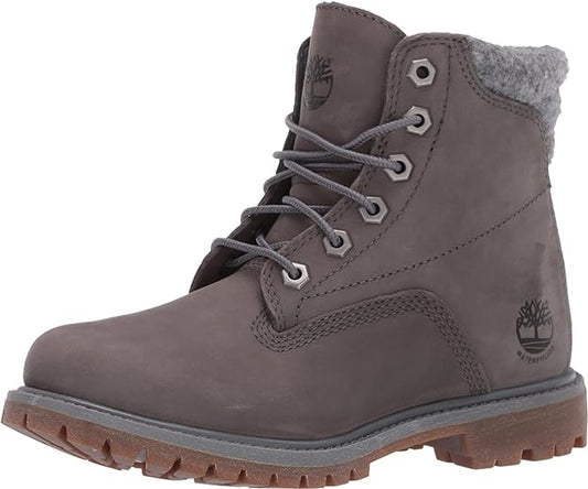 Timberland Women's Waterville 6" Waterproof Castlerock Boot  Color Gray Nubuck Size 7M