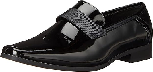 Calvin Klein Men's Bernard Loafer  Color Black Patent Size 10.5M