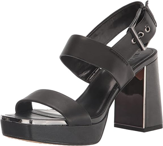 DKNY Women's Everyday Bibiana-Platform Heeled Sandal  Color Black Size 7.5M