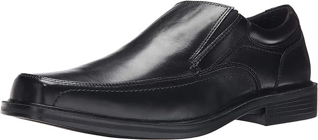 Dockers Men's Edson Slip-On Loafer  Color Black Leather Size 12W