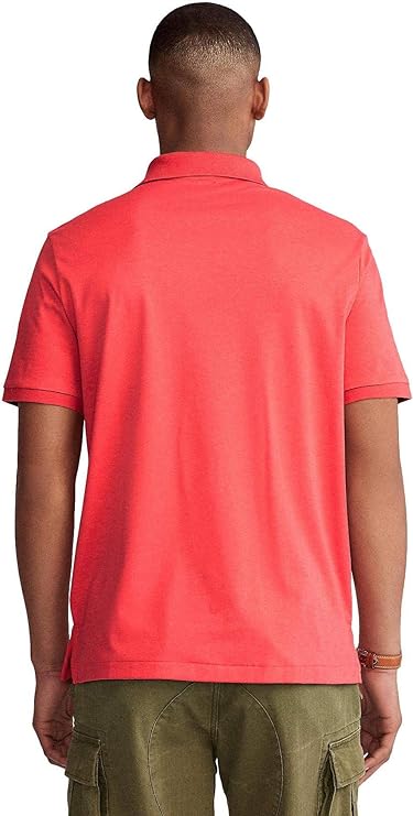 Polo Ralph Lauren Men's Classic-Fit Polo Shirt  Color Rosette Heather Red Size XL