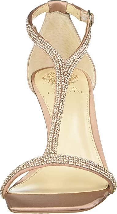 Vince Camuto Women's Sorthand Heeled Sandal  Color Rose Gold Size 7.5M