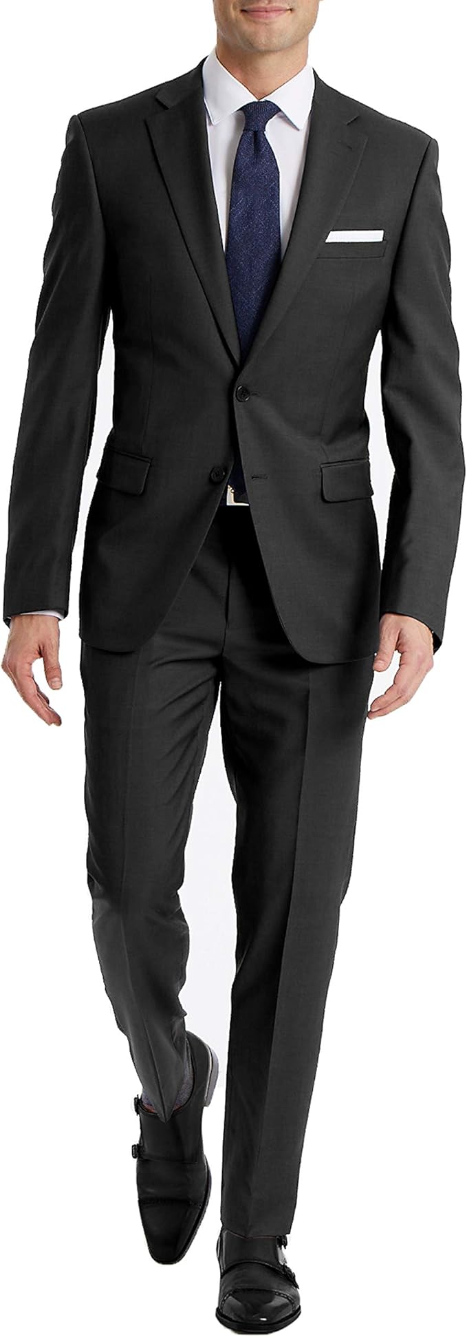 Calvin Klein Men's Wool Slim Fit Suit Separates Jacket  Color Charcoal Size 44L