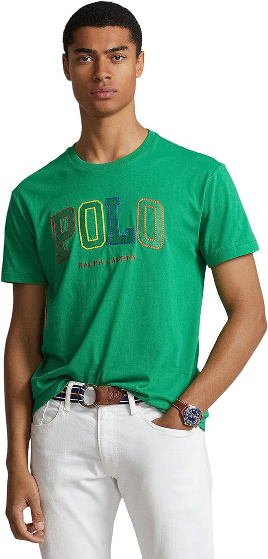 Polo Ralph Lauren Men's Embroidered Logo T-Shirt  Color Preppy Green Size L