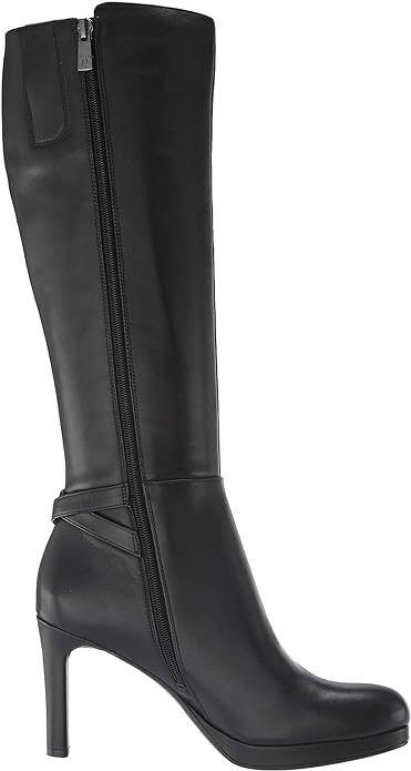 Naturalizer Women's Tai High Shaft Boots  Color Black Leather Size 8.5M