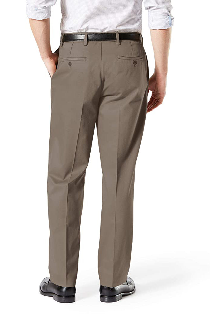 Dockers Men's Signature Lux Classic-Fit Cotton Stretch Pants  Color Dark Pebble W36xL32