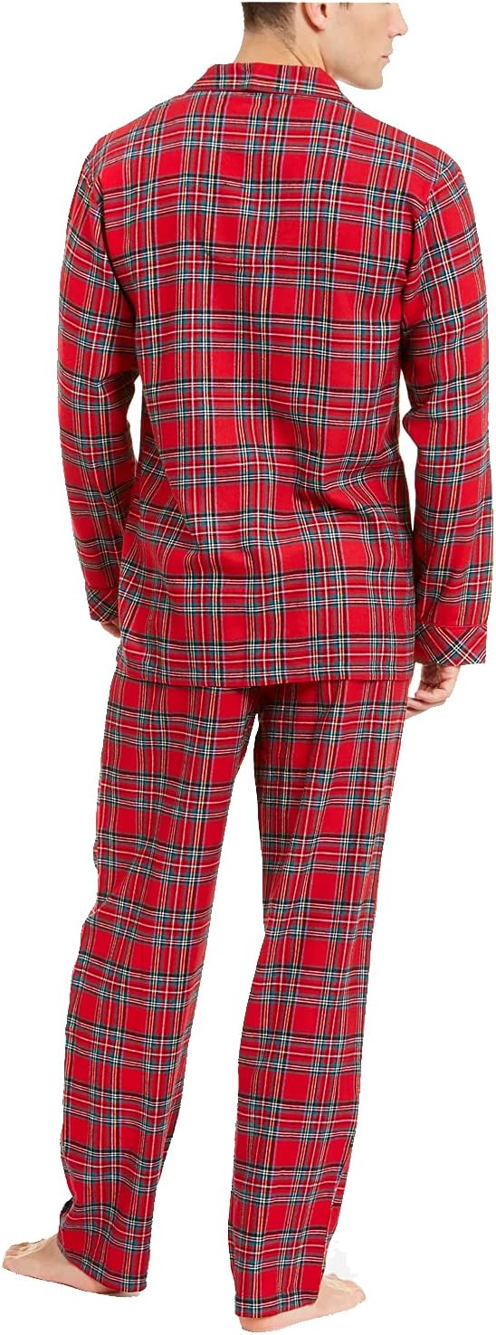 Family Pajamas Men's Cotton Plaid Pajamas Set   Color Brinkley Plaid Size S