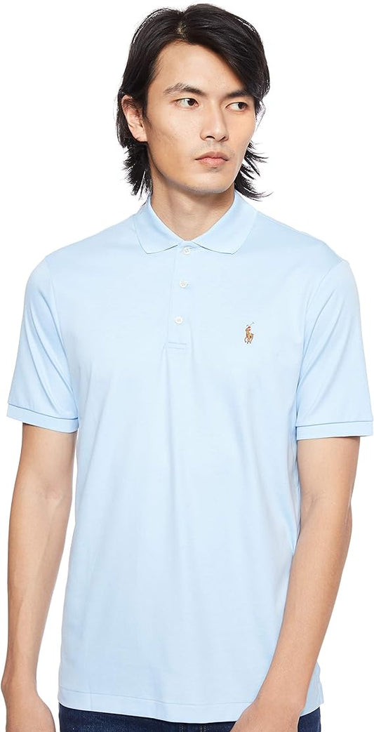 Polo Ralph Lauren Men's Classic-Fit Soft Cotton Polo Shirt  Color Elite Blue Size XL