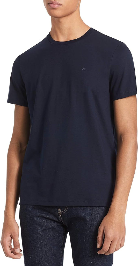 Calvin Klein Men's Solid Jersey T-Shirt  Color Cadet Navy Size S