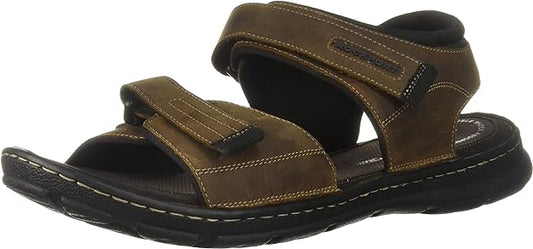 Rockport Men's Darwyn Quarter Strap Sandals  Color Brown Size 11.5M